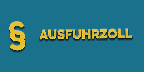 Ausfuhrzoll