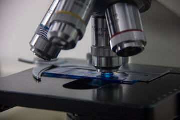 microscope in laboratory