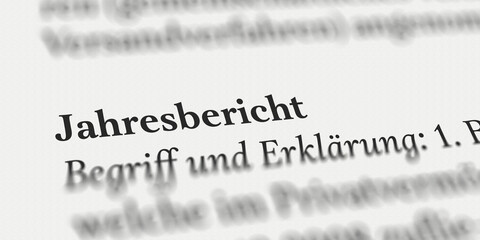 Jahresbericht Definition