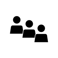 pictogram people icon, silhouette style
