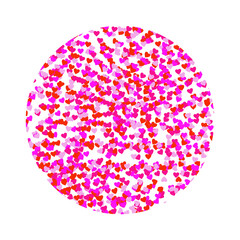 Beautiful Hearts on white background. Invitation Template Background Design, Greeting Card, Poster. Valentine Day. Vector illustration