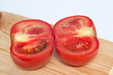 Tomato cut in half