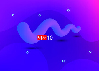 Abstract gradients fluid 3D sound wave