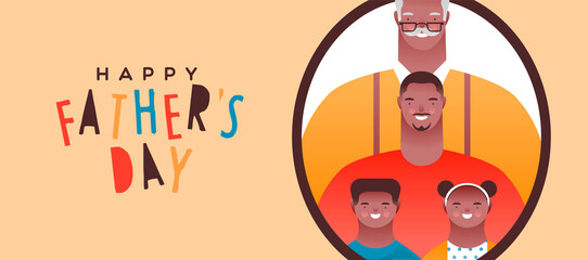 Father's Day card of dad and grandfather together
