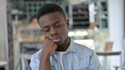 Portrait of Sleeping Young African Man