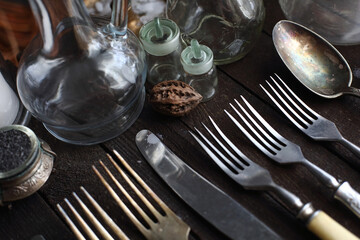 props for food photography in the table