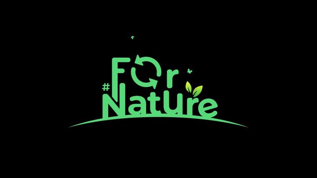  Motion graphic design for supporting world environment day event with BIODIVERSITY concept june 5th in alpha matte channel