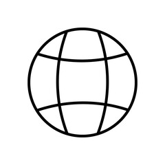 Naklejka premium global sphere icon, line style