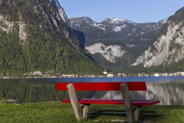 red bench