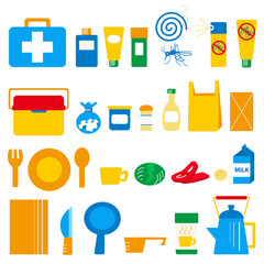 キャンプ用品２　キッズカラー