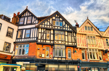 Traditional English houses in Canterbury - Kent, UK
