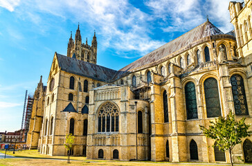 Canterbury Cathedral, UNESCO world heritage in Kent, England - obrazy, fototapety, plakaty
