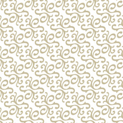 Vector vintage seamless floral damask pattern for wedding invitation or vintage abstract background. Elegance white and gold texture