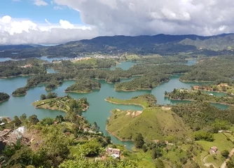 Foto op Canvas View of Guatape Reservoir, taken from Guatape Rock, near Medellin © Enrique