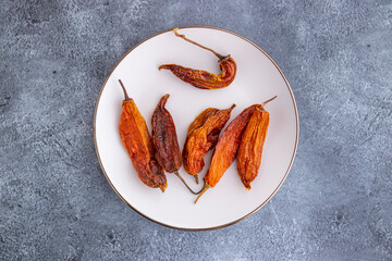 Dehydrated yellow peppers, the main ingredient in Peruvian cuisine