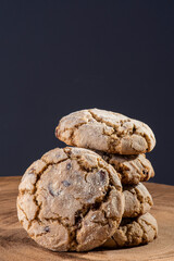 Traditional homemade cookies with chocolate chips