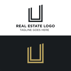 Simple and Modern Real Estate Logo Template for your Business
