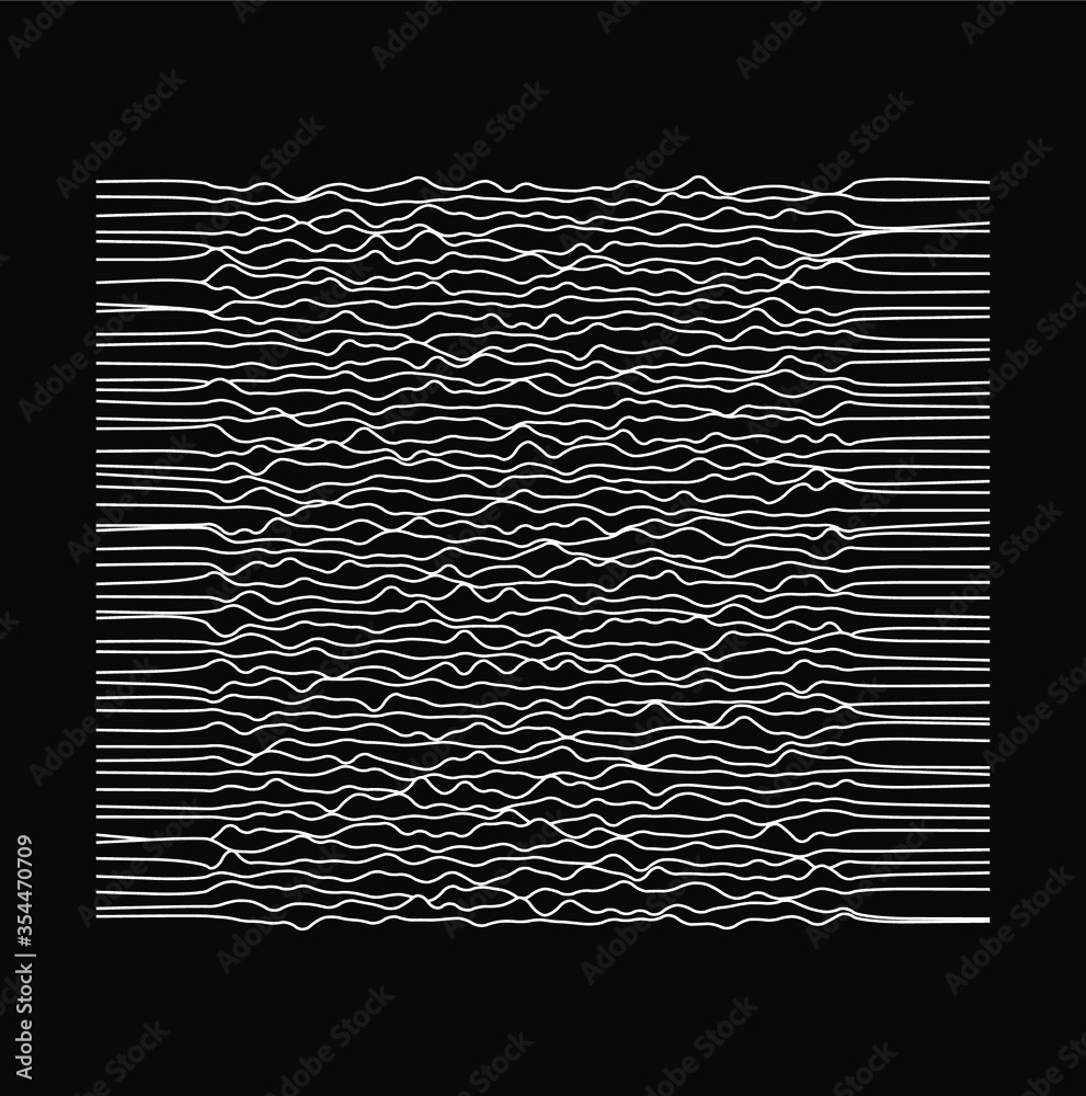 Poster Simplex noise. Parametric Generative glitch art and data visualization.