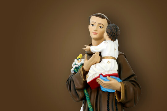 saint Anthony of lisbon and baby Jesus catholic image