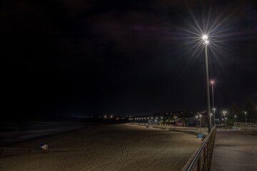 beach at night