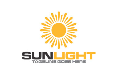 Fototapeta premium Creative energy eco sun concept logo