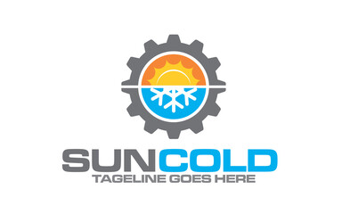 Creative energy eco sun concept logo