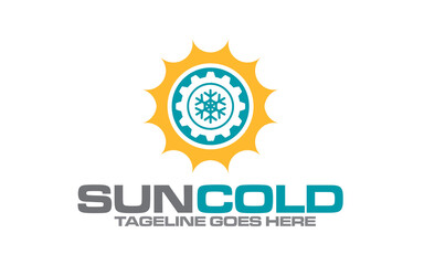 Creative energy eco sun concept logo