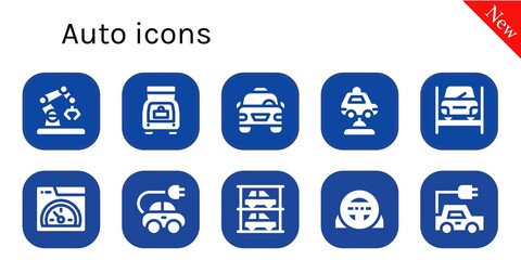 auto icon set