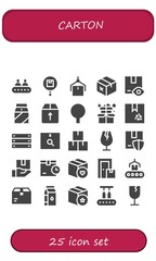 Fototapeta premium carton icon set
