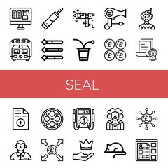 seal icon set