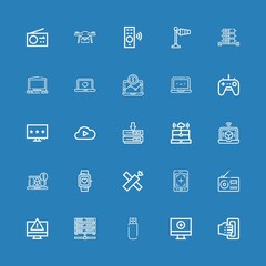 Editable 25 wireless icons for web and mobile