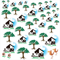 Home gardening background