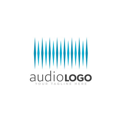 Sound Logo Concept Design Vector