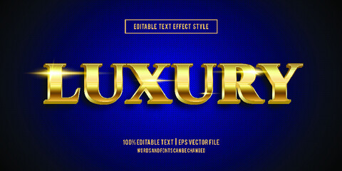 Editable text effect - Luxury text style mockup concept