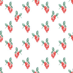 seamless pattern with berries