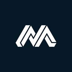 the letter M in a very cool cut style