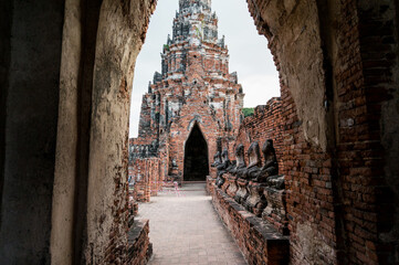 Old ruines of Wat Chai Wattanaram temple
