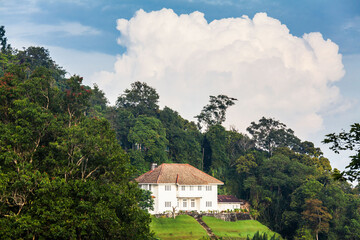 White color house on top of hill indicating relaxing life