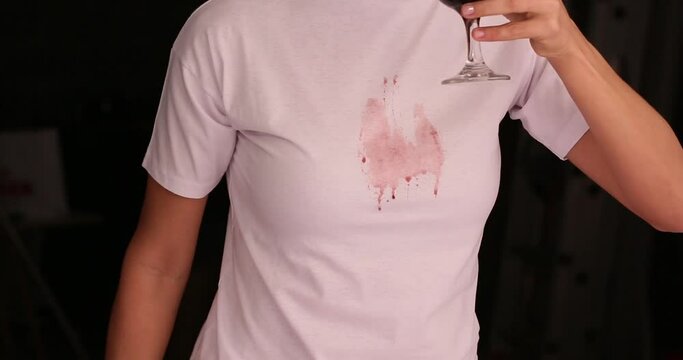 Cleaning A Wine Stain Out Of A White Shirt