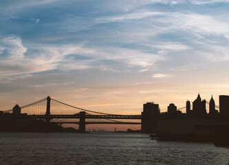 Brooklyn bridge and manhattan skyline
