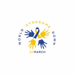 Vector illustration of World Down Syndrome Day