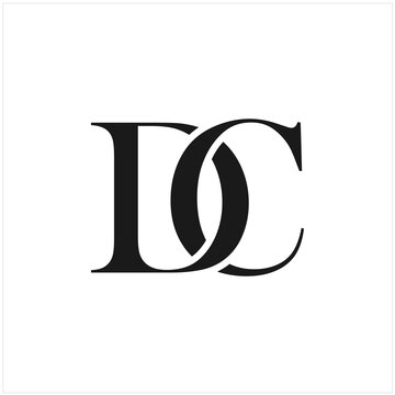 initial letter DC logo vector concept