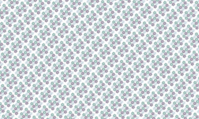 Seamless 3D Flower Pattern - Textile - Background - Wallpaper - Vector