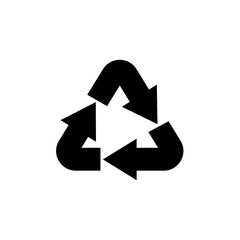 zero waste recycling symbol icon logo design template
