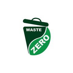 zero waste recycling symbol icon logo design template
