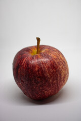 red apple on a white background