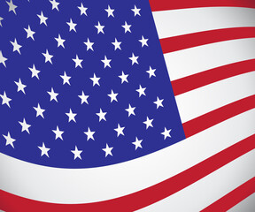 Obraz premium American flag vector illustration