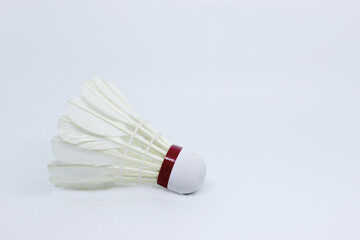 Fototapeta na wymiar Badminton Shuttercock Isolated on White Background
