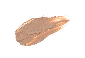 Long lasting eyeshadow make up base in abstract shape on background