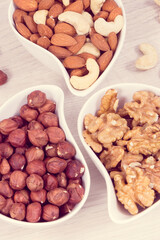 Different nuts and almonds as source vitamins and minerals